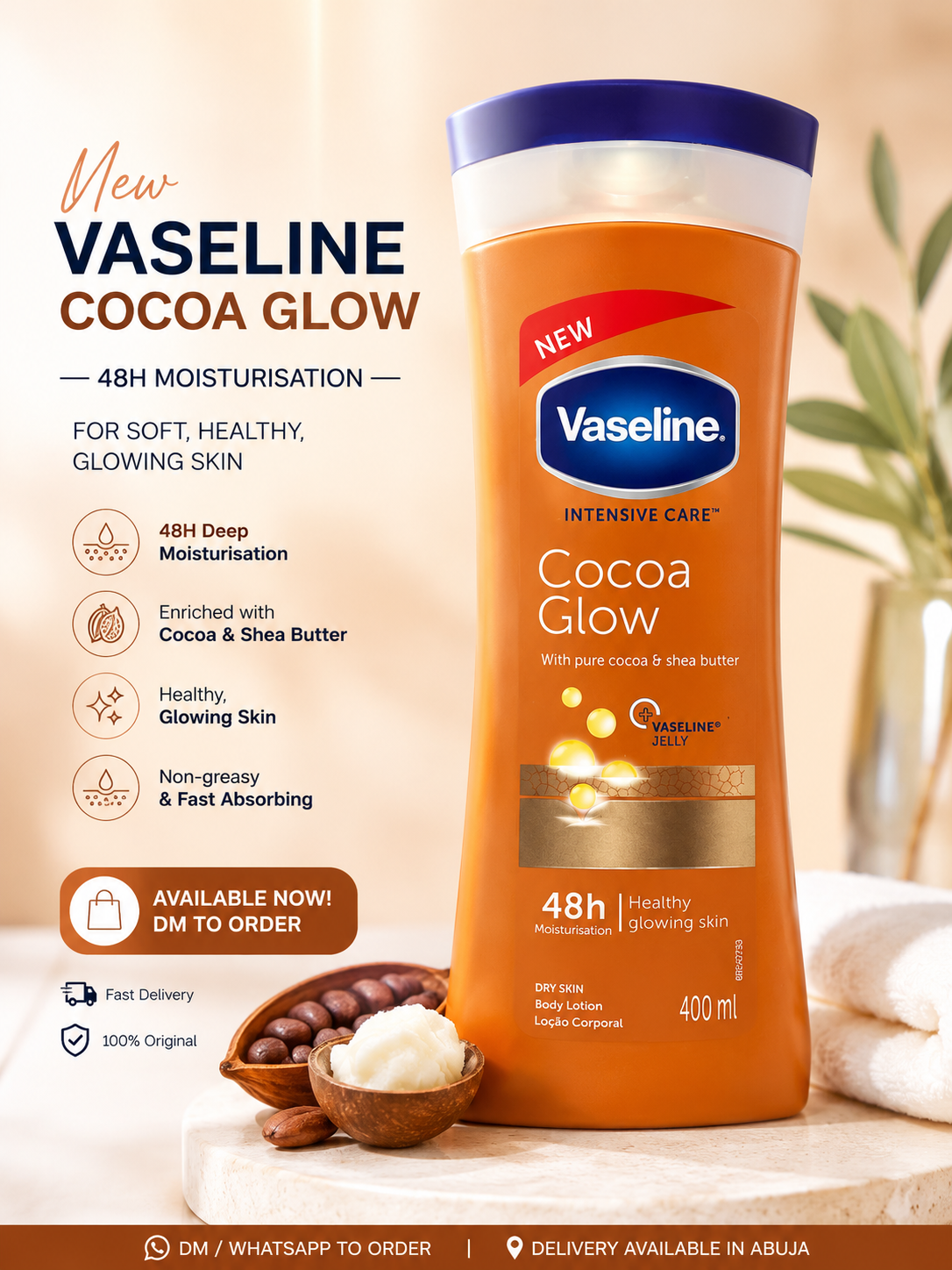 Vaseline Cocoa Glow Body Lotion
