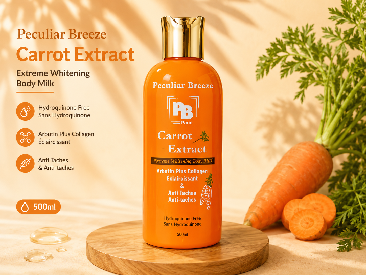 Peculiar Breeze Carrot Extract Body Milk